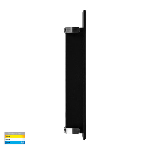 Paso Black Recessed LED Step Light - HV3106T-BLK-12V