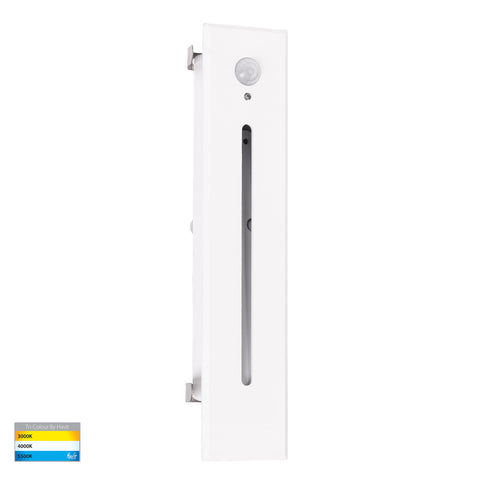 Paso White Recessed LED Step Light with Sensor - HV3106T-WHT-240V-PIR