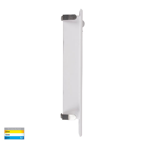 Paso White Recessed LED Step Light with Sensor - HV3106T-WHT-240V-PIR