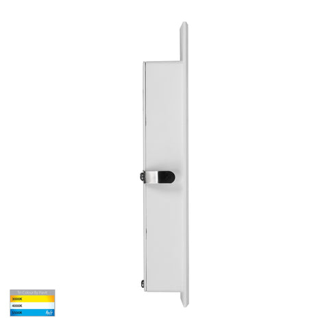 Paso White Recessed LED Step Light - HV3106T-WHT-240V