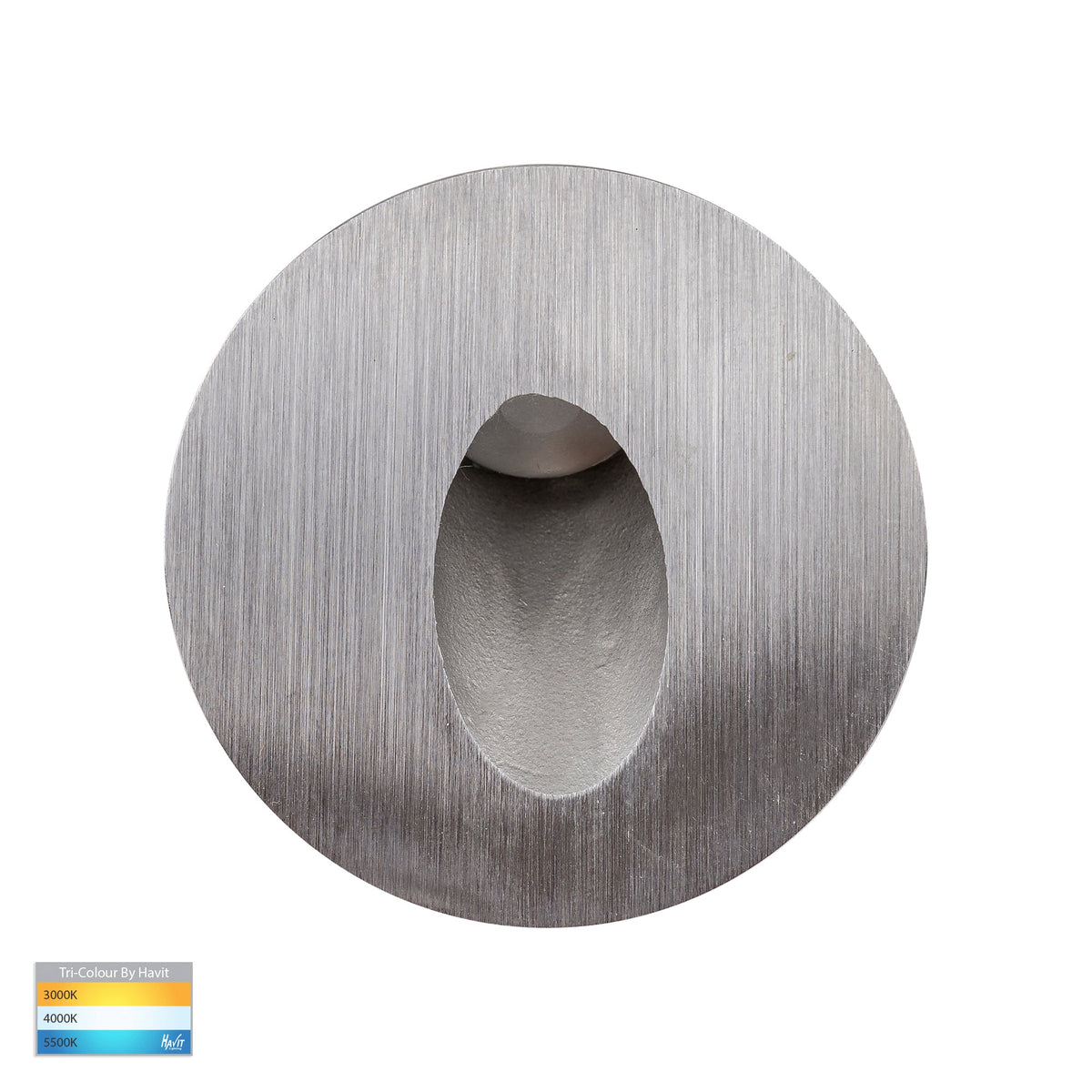 Mini Reces 316 Stainless Steel Round TRI Colour Recessed LED Step Light - HV3206T-SS316-12V