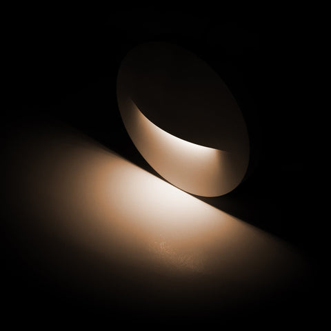 Lisca Aluminium Black Round LED Wall Light - HV3227T-BLK-240V