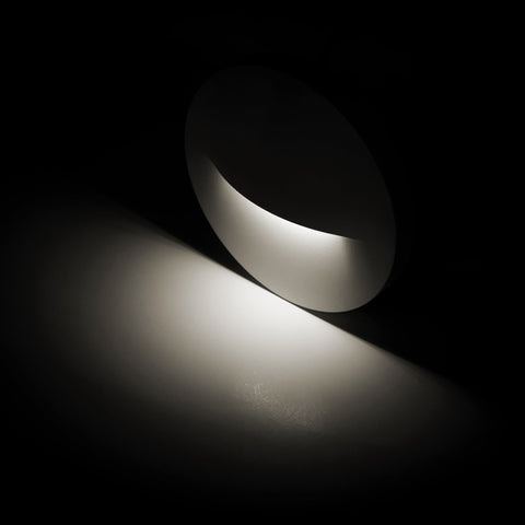 Lisca Aluminium Black Round LED Wall Light - HV3227T-BLK-240V