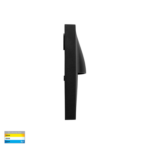 Lisca Aluminium Black Square LED Wall Light - HV3228T-BLK-12V