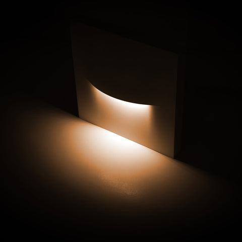 Lisca Aluminium Black Square LED Wall Light - HV3228T-BLK-12V