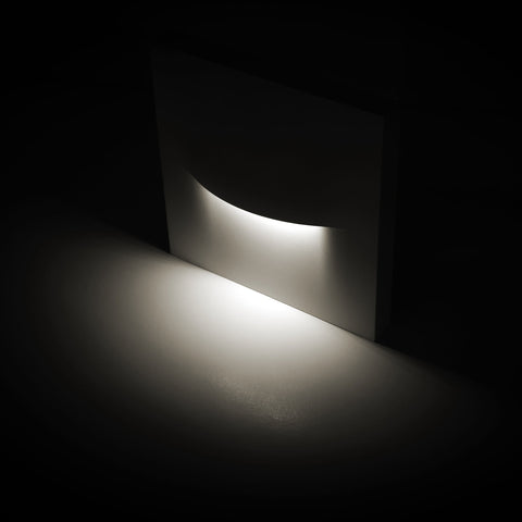Lisca Aluminium Black Square LED Wall Light - HV3228T-BLK-240V