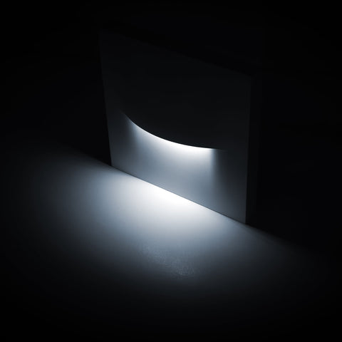 Lisca Aluminium Black Square LED Wall Light - HV3228T-BLK-12V