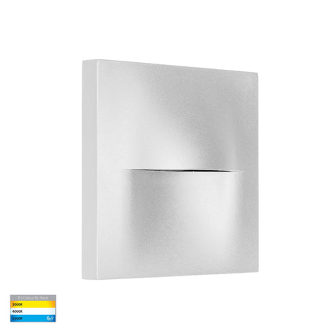 Lisca Aluminium White Square LED Wall Light - HV3228T-WHT-12V