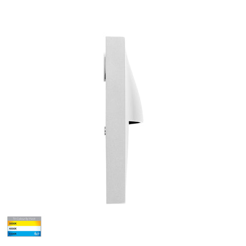Lisca Aluminium White Square LED Wall Light - HV3228T-WHT-240V