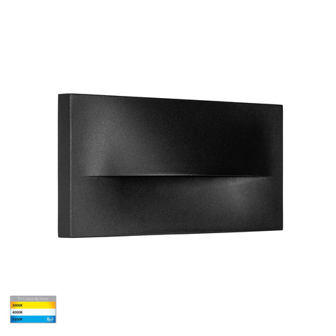 Lisca Aluminium Black Rectangular LED Wall Light - HV3229T-BLK-12V
