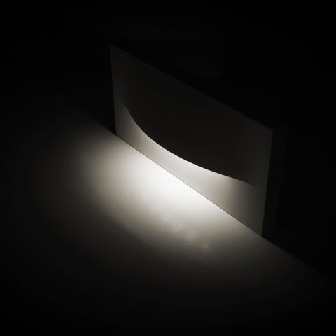 Lisca Aluminium Black Rectangular LED Wall Light - HV3229T-BLK-240V