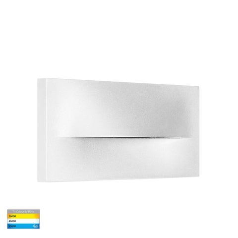 Lisca Aluminium White Rectangular LED Wall Light - HV3229T-WHT-240V