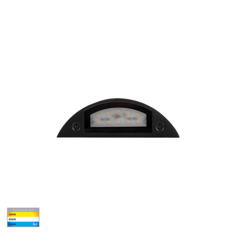 Curva Black LED Step Light - HV3251T-BLK-12V