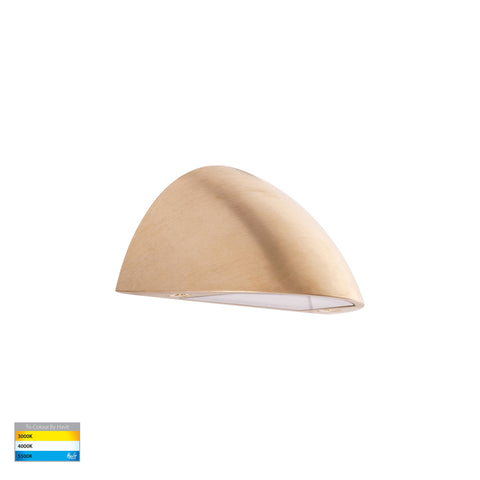 Curva Solid Brass LED Step Light - HV3251T-BR-12V