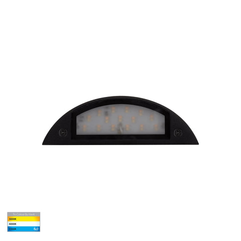 Curva Black LED Step Light - HV3252T-BLK-12V