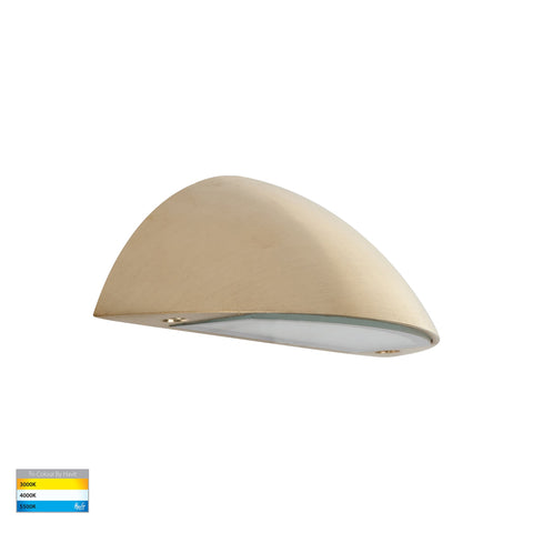 Curva Solid Brass LED Step Light - HV3252T-BR-12V