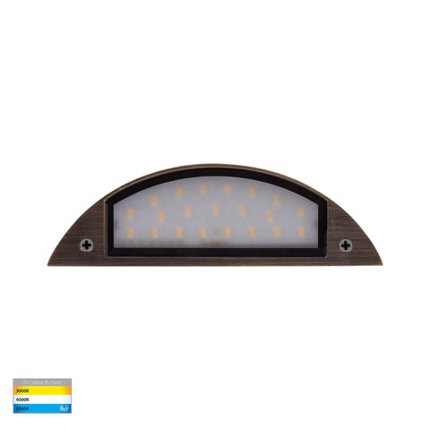 Curva Antique Brass LED Step Light - HV3253T-AB-12V