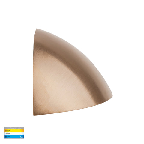 Curva Solid Brass LED Step Light - HV3253T-BR-12V