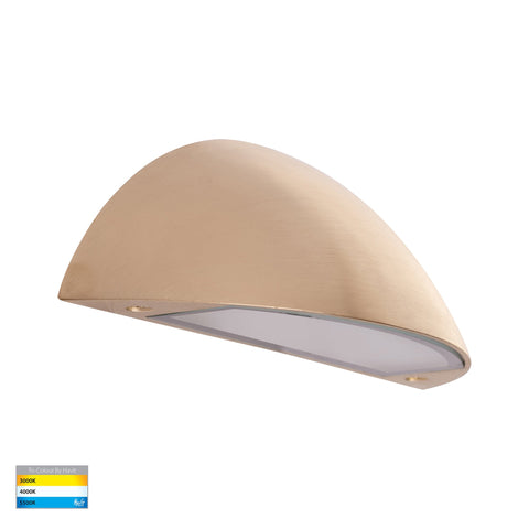 Curva Solid Brass LED Step Light - HV3253T-BR-12V
