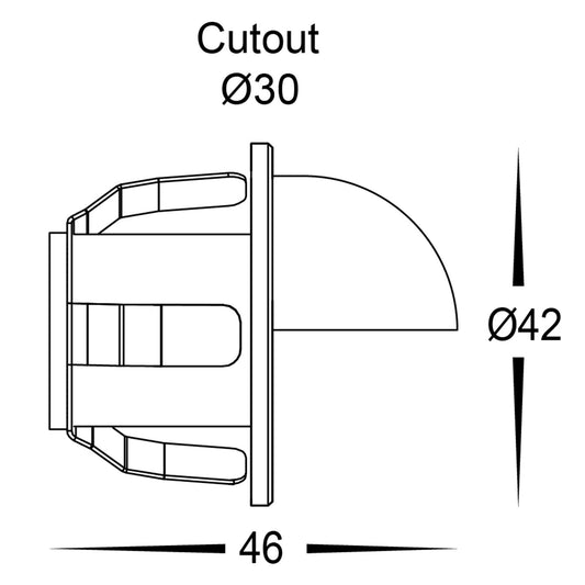 Sako 316 Stainless Steel Recessed LED Step Light - HV3263T