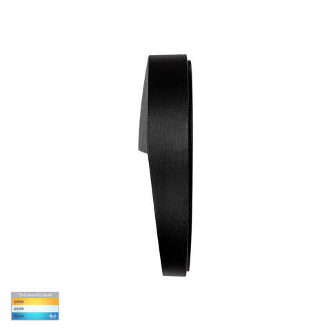 Fino Black Round LED Outdoor Step Light - HV3268T-BLK-12V-RND