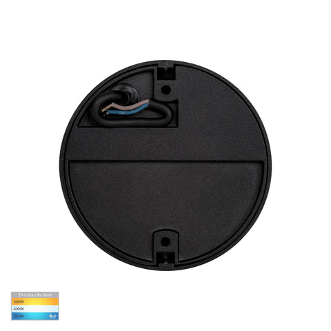 Fino Black Round LED Outdoor Step Light - HV3268T-BLK-12V-RND