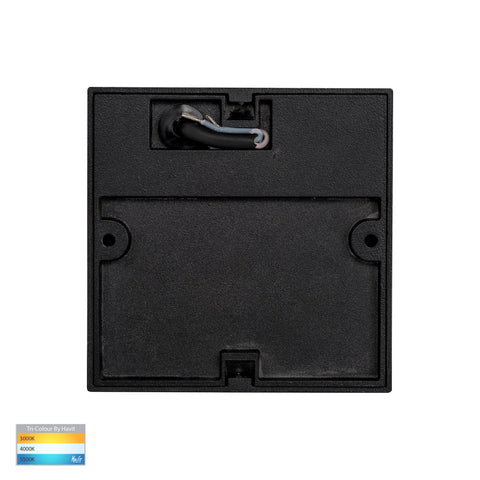 Fino Black Square LED Outdoor Step Light - HV3268T-BLK-12V-SQ