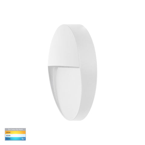 Fino White Round LED Outdoor Step Light - HV3268T-WHT-12V-RND