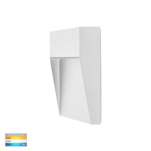 Fino White Square LED Outdoor Step Light - HV3268T-WHT-12V-SQ