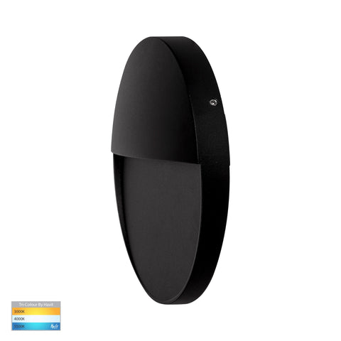 Fino Black Round LED Outdoor Step Light - HV3269T-BLK-12V-RND