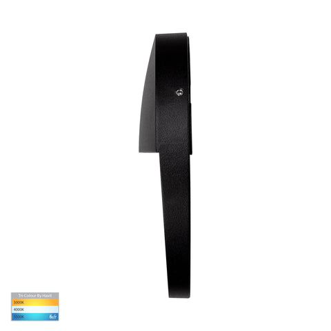 Fino Black Round LED Outdoor Step Light - HV3269T-BLK-12V-RND