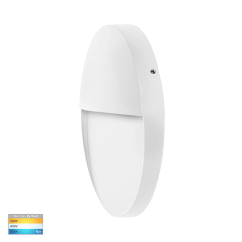 Fino White Round LED Outdoor Step Light - HV3269T-WHT-12V-RND