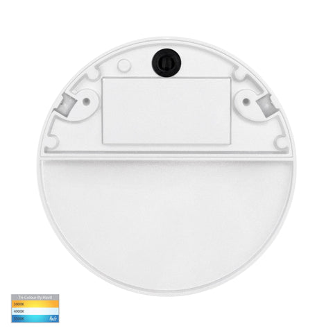 Fino White Round LED Outdoor Step Light - HV3269T-WHT-12V-RND