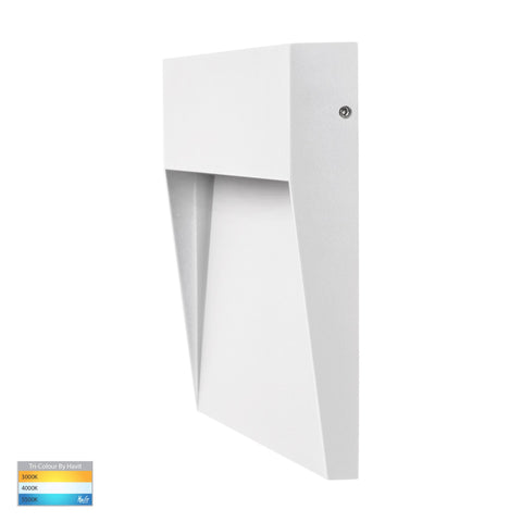 Fino White Square LED Outdoor Step Light - HV3269T-WHT-12V-SQ
