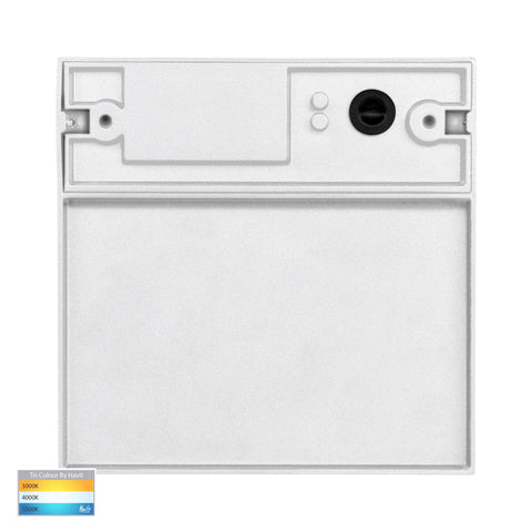 Fino White Square LED Outdoor Step Light - HV3269T-WHT-12V-SQ