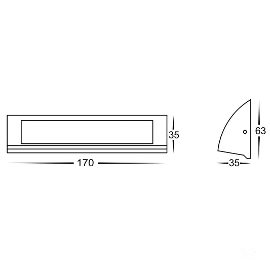 Taso 6w Silver TRI Colour LED Step Light - HV3271T-SLV-12V