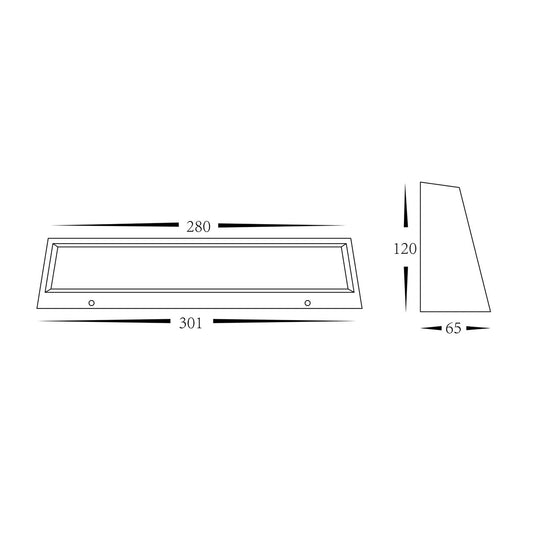 Shim Black LED Step Lights - HV3279T-BLK-240V
