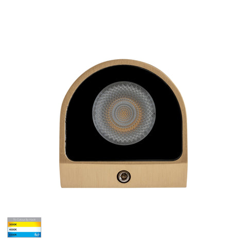 Patra Solid Brass Surface Mounted LED Wall Light - HV3284T-BR-12V
