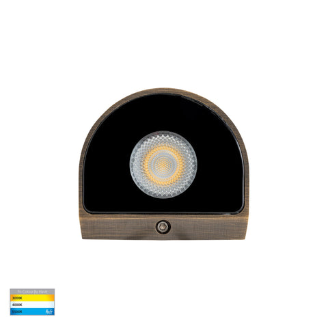 Kaval Antique Brass Surface Mounted LED Wall Light - HV3285T-AB-12V