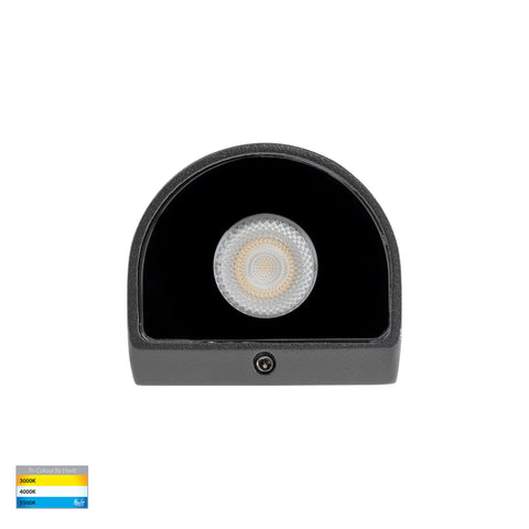 Kaval Black Surface Mounted LED Wall Light - HV3285T-BLK-12V