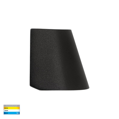 Kaval Black Surface Mounted LED Wall Light - HV3285T-BLK-12V