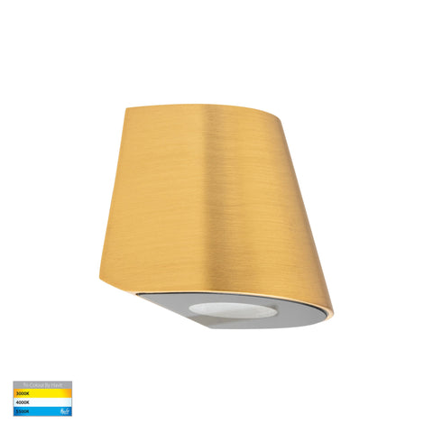 Kaval Solid Brass Surface Mounted LED Wall Light - HV3285T-BR-12V