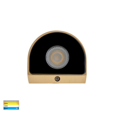 Kaval Solid Brass Surface Mounted LED Wall Light - HV3285T-BR-12V