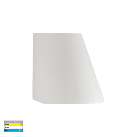 Kaval White Surface Mounted LED Wall Light - HV3285T-WHT-12V
