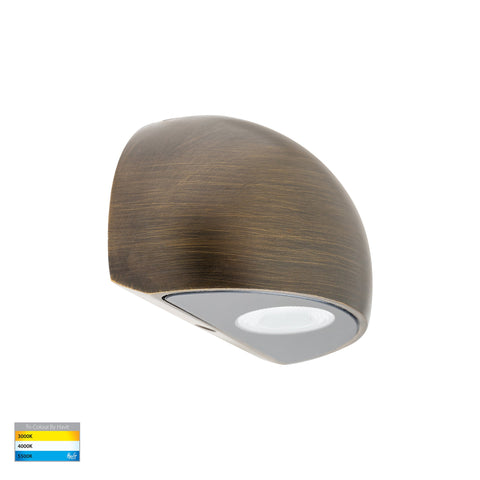 Serres Antique Brass Surface Mounted LED Wall Light - HV3286T-AB-12V