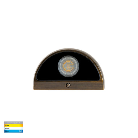 Serres Antique Brass Surface Mounted LED Wall Light - HV3286T-AB-12V