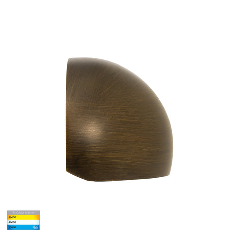 Serres Antique Brass Surface Mounted LED Wall Light - HV3286T-AB-12V