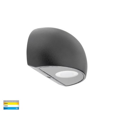 Serres Black Surface Mounted LED Wall Light - HV3286T-BLK-12V