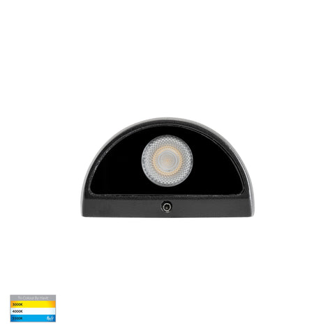Serres Black Surface Mounted LED Wall Light - HV3286T-BLK-12V