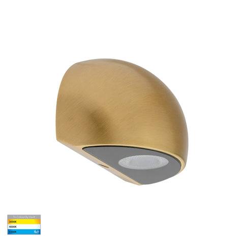 Serres Solid Brass Surface Mounted LED Wall Light - HV3286T-BR-12V